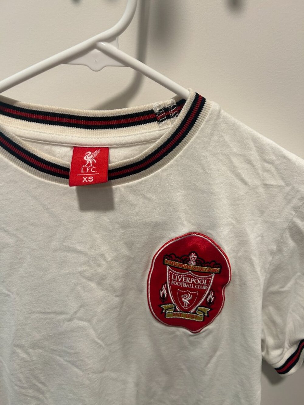 Liverpool F.C. Women's White and Red T-shirt